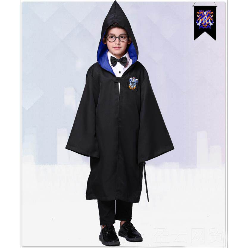 正品万圣节儿童服装哈魔法师装扮服装利波特cos 长袍风披师表演巫