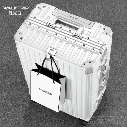 正品日刮PC铝框行李箱28万向轮拉杆箱26寸22防4旅行箱本0登机箱子