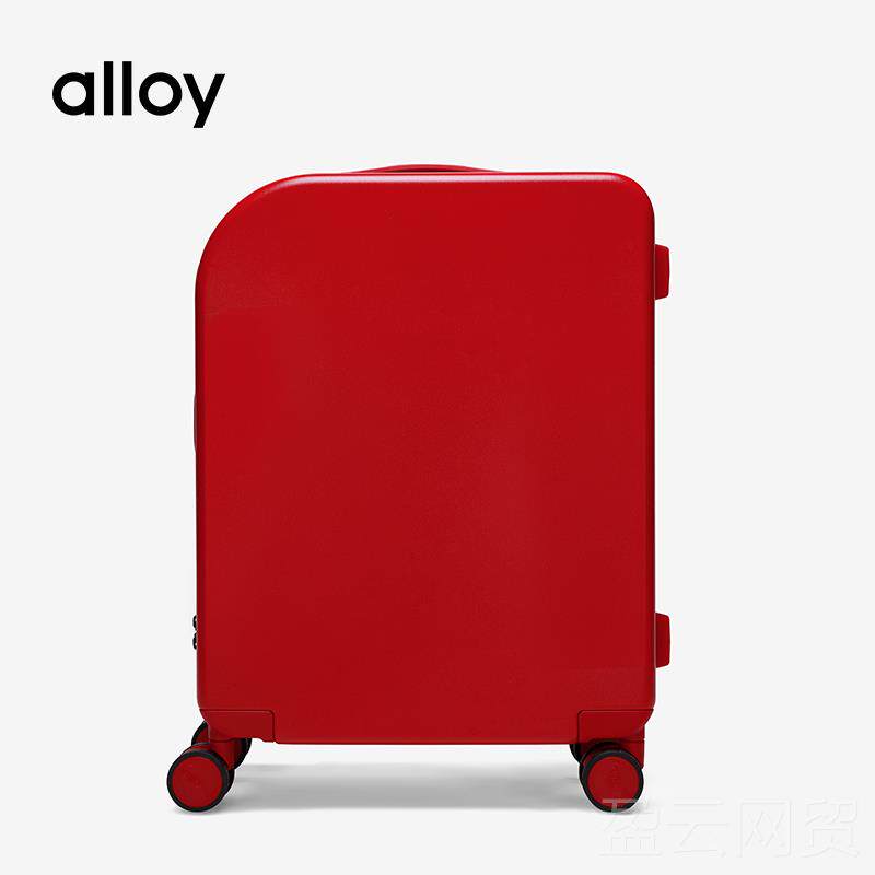 正品aloyl阿乐乙婚红色行李箱时尚箱潮流结出嫁旅行箱pc拉杆登机