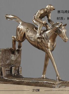 正品人雕塑掷物铁饼者桌男体育运动员树公脂书房办室家居面装饰品