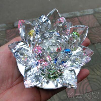正品可爱件经佛典水晶莲花车摆内室内庙工艺装饰品品时尚个性高档