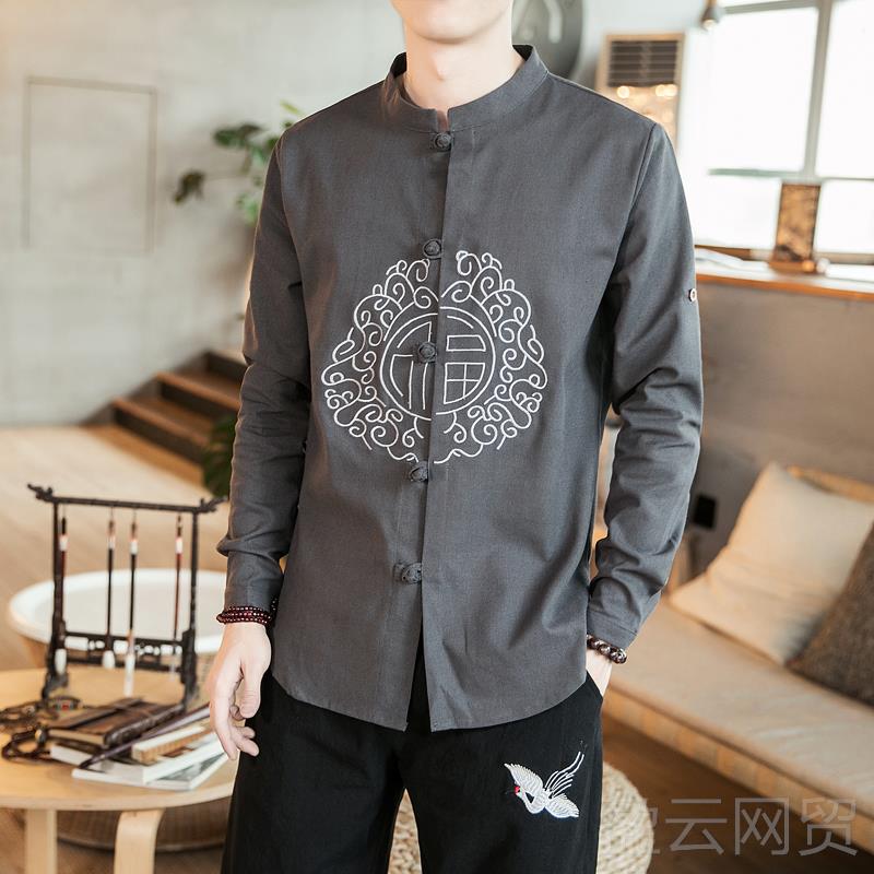 正品推拿美容春夏复古禅中医养生馆服理疗师足疗按摩工士作服装长图片