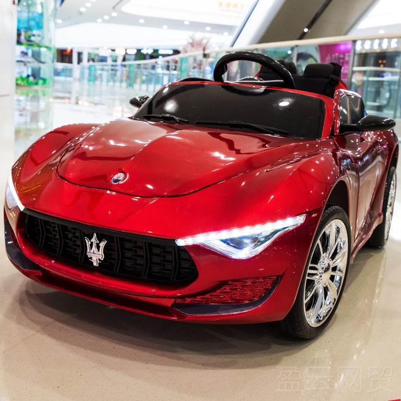正品玛莎蒂儿童电动车四轮遥带控小孩汽车男拉孩宝宝玩车具可坐人