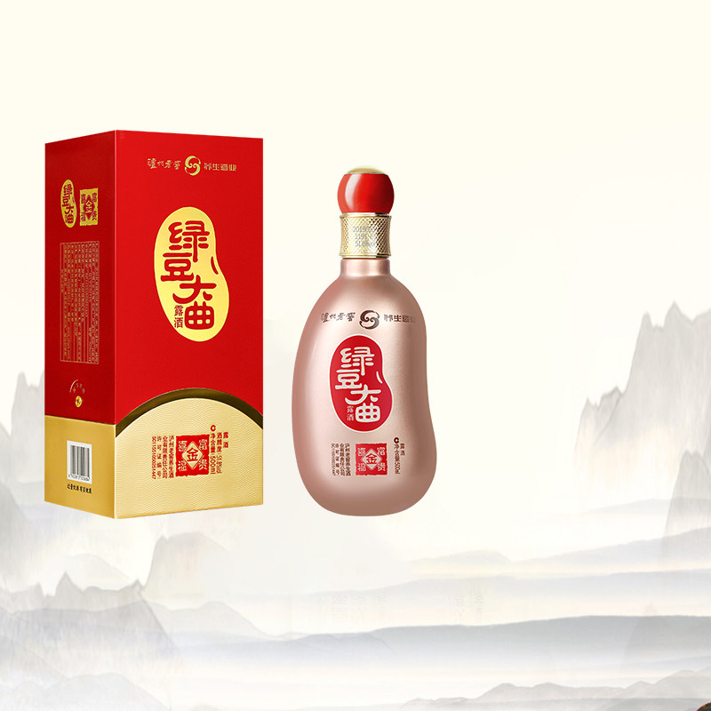 泸州老窖绿豆大曲富贵喜福金41.8度露酒51.8度酒礼盒收藏送礼