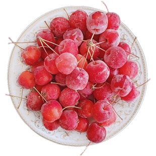 东北冻海棠果冻花红果酸甜冷冻海红果