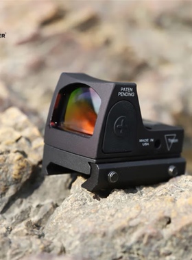 全金属全息镜瞄i准器高清虹膜红点RMR镀膜底板模型弹弓玩具器高透