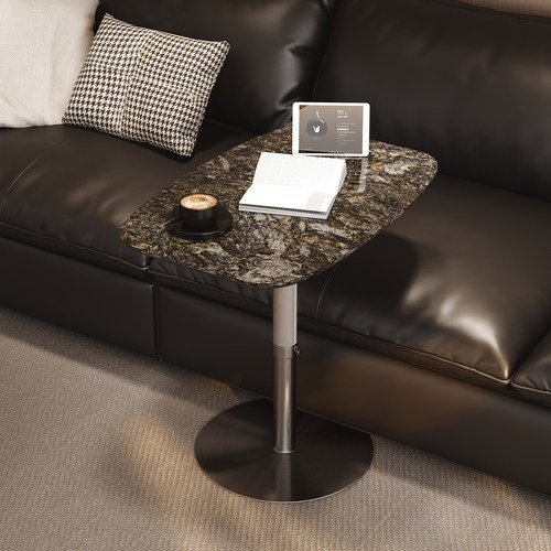 2025爆款天然大理石升降沙发边几