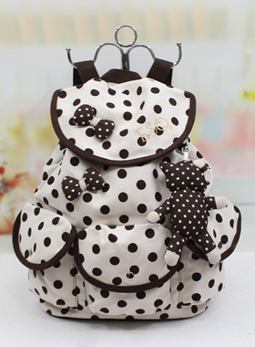 ESQ正品可爱大猫纯棉淑女休闲背包双肩包旅行背包71604