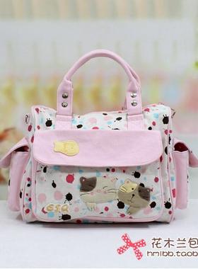 ESQ专柜朋友猫纯棉帆布包手提斜挎两用女包80902