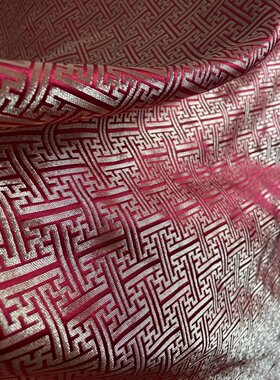 真丝南京特产 南京云锦礼服 晚宴汉服裙子 紫色花纹精品布料唐装