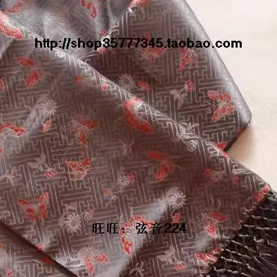 生日送礼 外事礼品南京云锦研究所 吉祥云锦黄色宫灯双面披肩现货