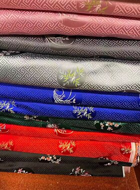 南京特产 南京云锦礼服 晚宴汉服裙子 紫色花纹精品云锦布料唐装