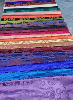 南京特产 南京云锦礼服 晚宴汉服裙子 紫色花纹精品云锦布料唐装