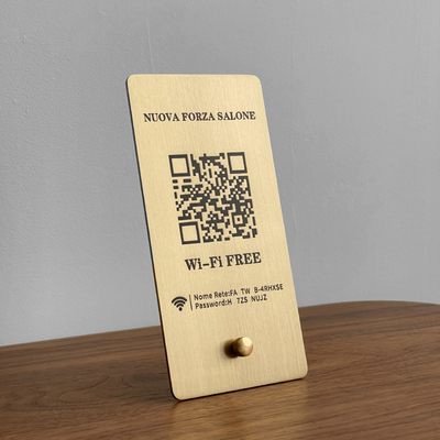 黄铜支付宝微信收款码二维码摆台