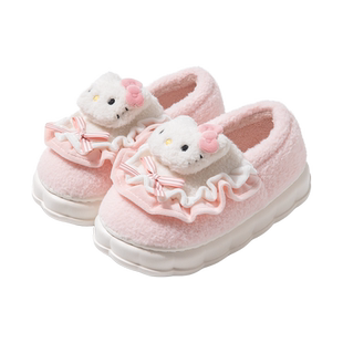 HelloKitty猫棉拖鞋女士冬季2023新款包跟可爱加绒毛毛绒棉鞋女款
