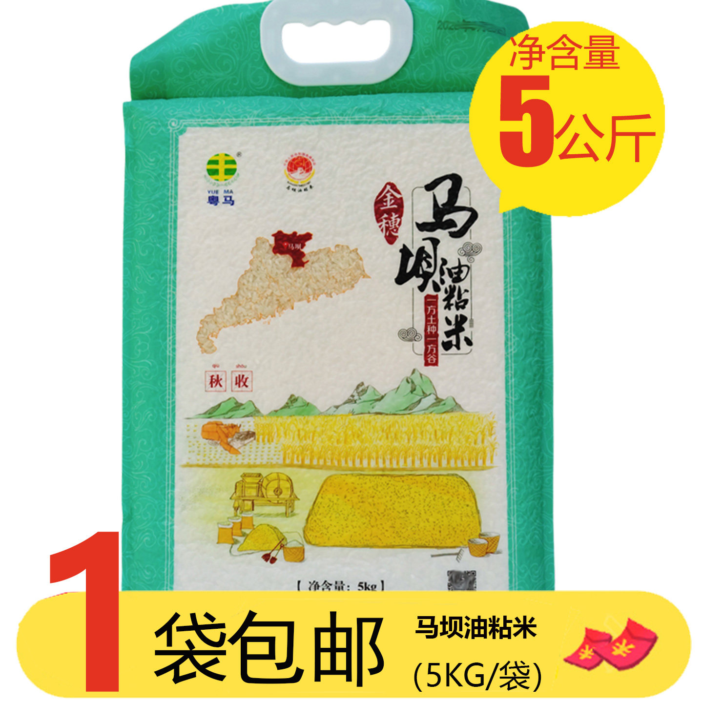 马坝油粘米5KG新米韶关特产