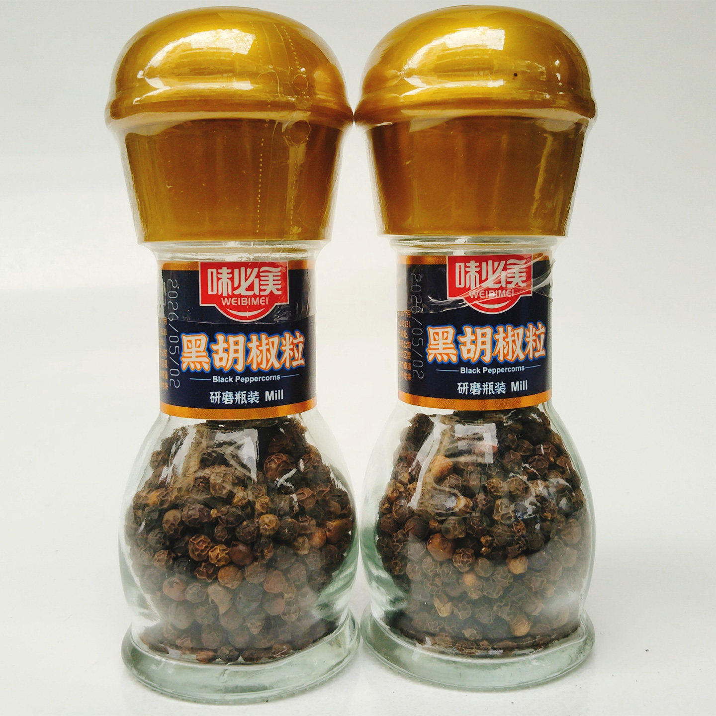 味必美黑胡椒粒35g研磨瓶装炒菜煲汤香辛料腌制去腥提味烧烤料