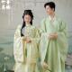汉服女明制重工云肩立领长袍清冷系情侣古风婚纱照影楼主题旅拍服