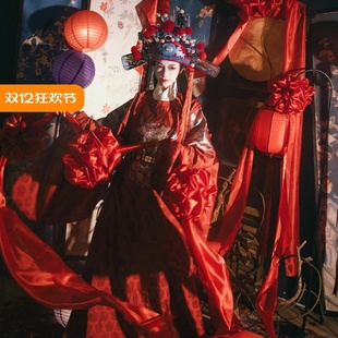 明制汉服红云镶织金暗纹圆领袍状元 郎女驸马结婚新郎服国风结婚照