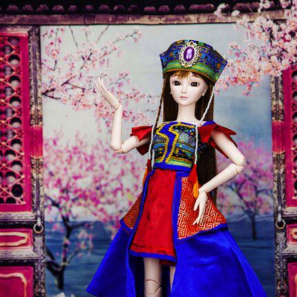 精灵梦叶罗丽娃娃黑香菱60cm能化妆全身关节可动人偶玩具儿童礼物