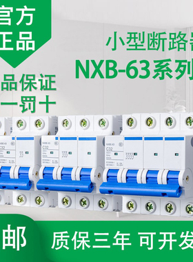 正泰空开家用空气开关断路器2P总闸开关断电保护器NXB/DZ47升级款