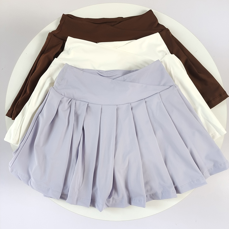 假两件网球裙防走光速干健身裤女