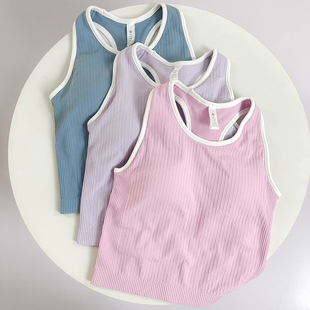 带胸垫Ebb背心无袖背心紧身显瘦健身服透气瑜伽服运动上衣健身衣
