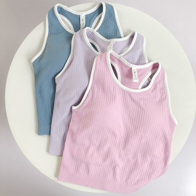带胸垫Ebb背心无袖背心紧身显瘦健身服透气瑜伽服运动上衣健身衣