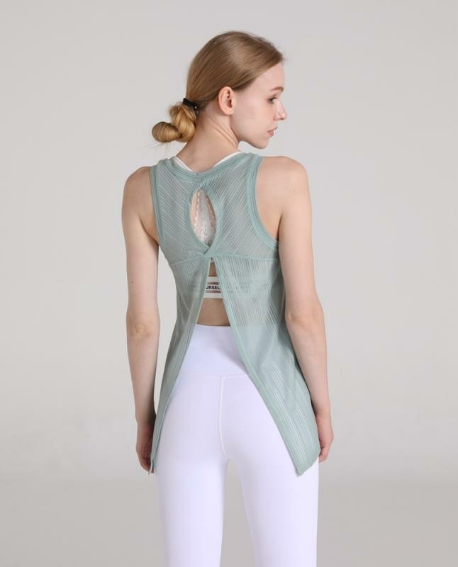 夏款性感镂空运动上衣宽松显瘦