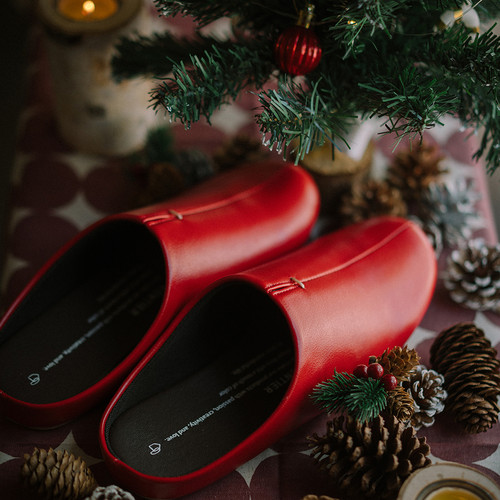 日本进口 room's 家居多色合成皮防水防滑静音拖鞋