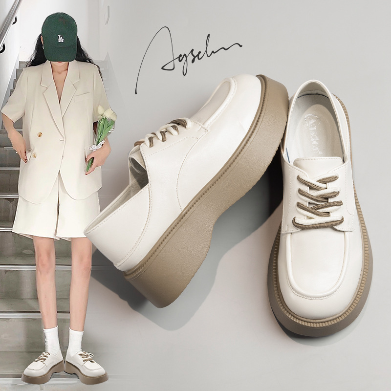 奥古狮登乐福鞋日厚底小皮女2