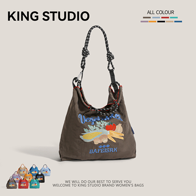 ballchain刺绣尼龙布环保购物袋