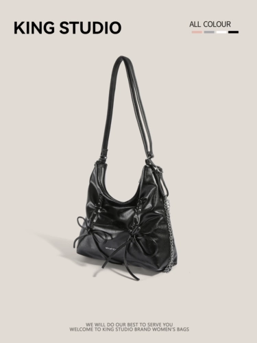 Сумка через плечо с бантиком, вместительный и большой рюкзак, сумка на одно плечо