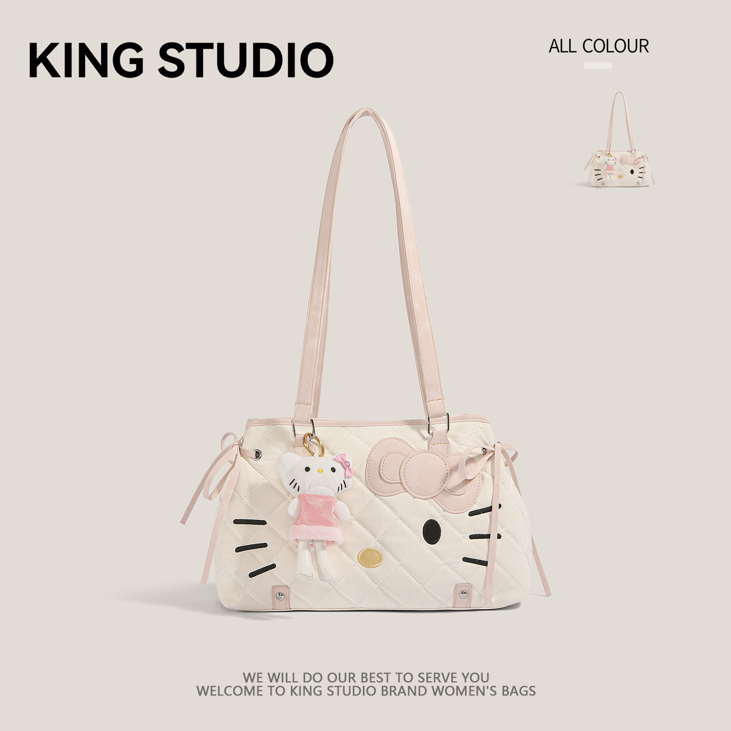 可爱HelloKitty双肩包卡通托特包图片