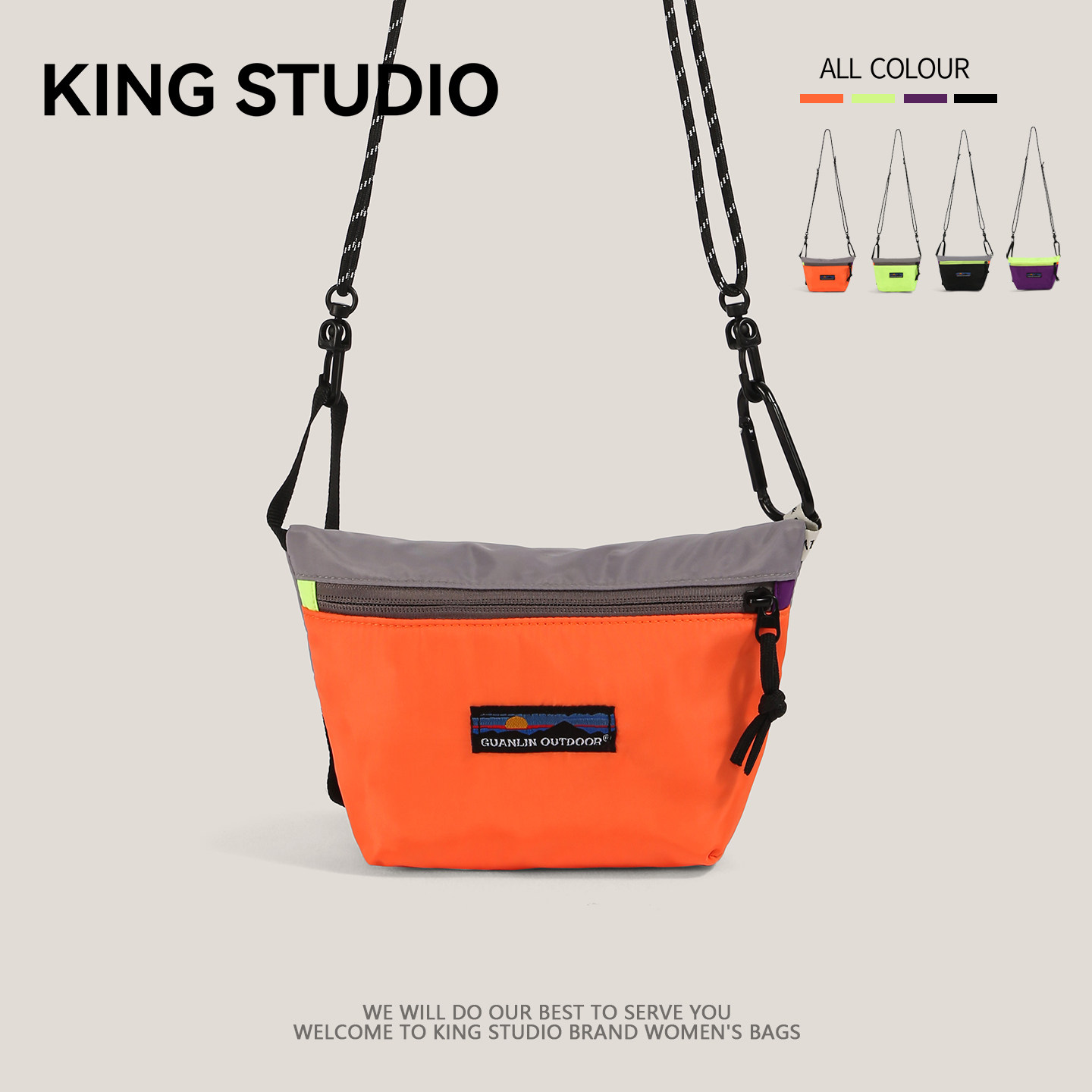 多巴胺撞色拼接挎包女2026新款夏季超火时尚单肩包轻便休闲斜挎包