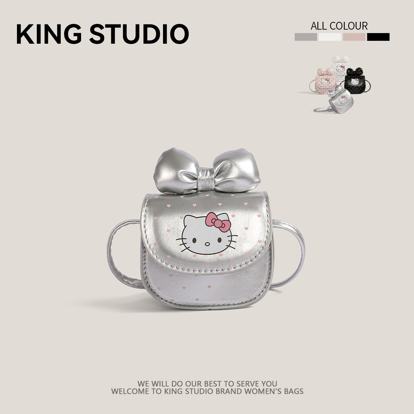 可爱HelloKitty凯蒂猫迷你包包女