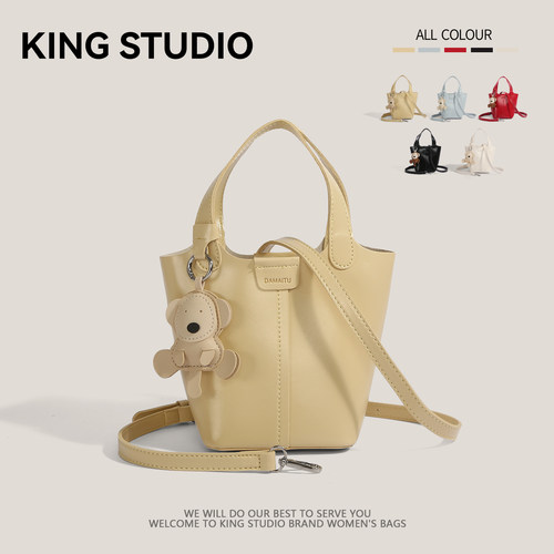 小众设计水桶包女菜篮子手提女包