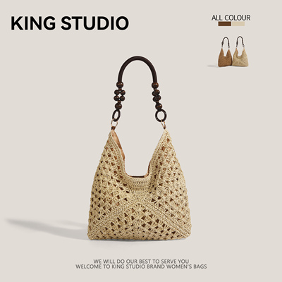 夏天草编包包女镂空编织菜篮子包