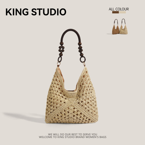 夏天草编包包女镂空编织菜篮子包