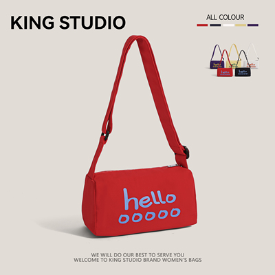 字母帆布包女休闲时尚韩国枕头包