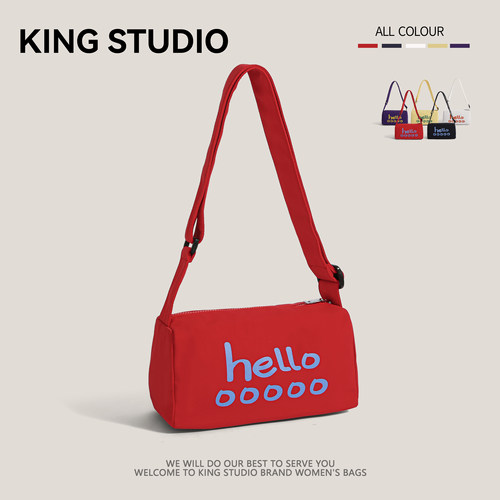 字母帆布包女休闲时尚韩国枕头包