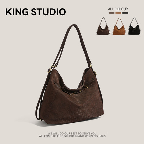 小众复古双肩包女时尚通勤托特包