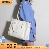 Оригинальная сумка через плечо, вместительная и большая летняя минималистичная портативная сумка на одно плечо, коллекция 2022, крокодиловый принт