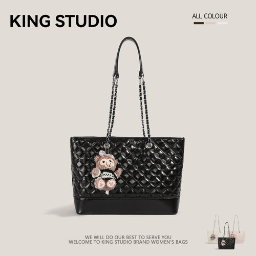 小香风菱格链条包包女时尚托特包