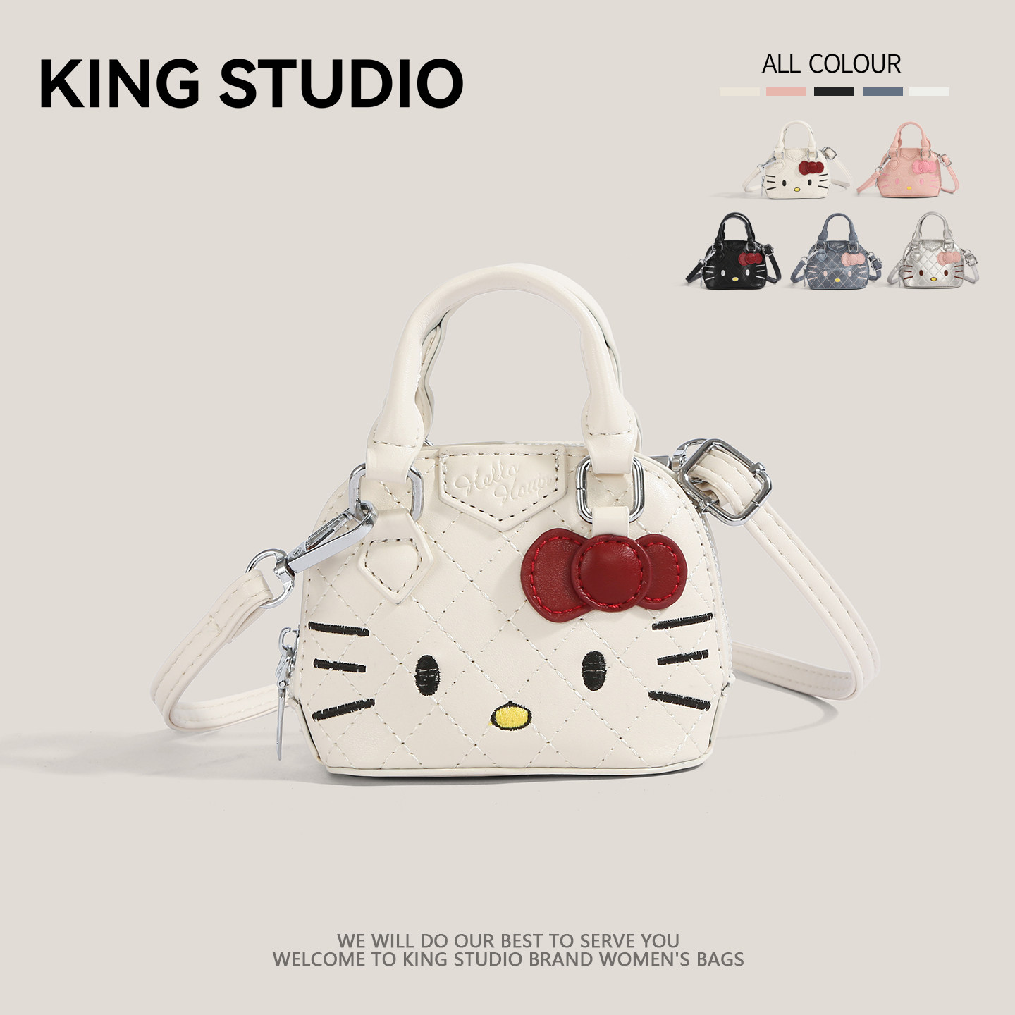 可爱HelloKitty包包女2025新款潮卡通凯蒂猫百搭手拎包迷你斜挎包