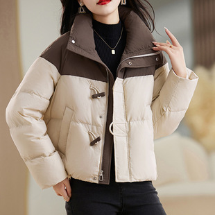 短款羽绒服女款高端女式白鸭绒服女冬季外套大码高级感平湖羽绒服