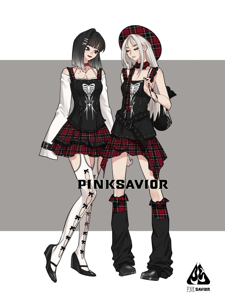 pinksavior【枯骨印记】不规则下摆原创设计废土亚文化音乐节-封面