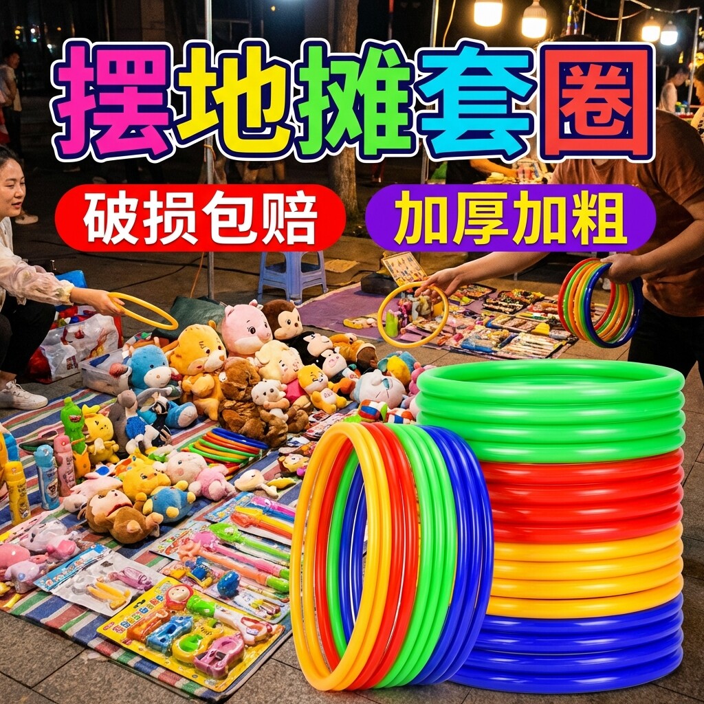 套圈圈摆摊玩具夜市地摊套圈环儿童游戏婚礼塑料投掷套圈道具全套