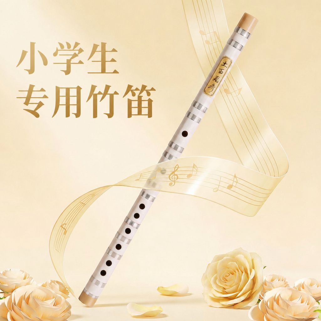 儿童初学者横笛学生入门演奏级专业苦竹长笛G调古风笛子竹笛乐器
