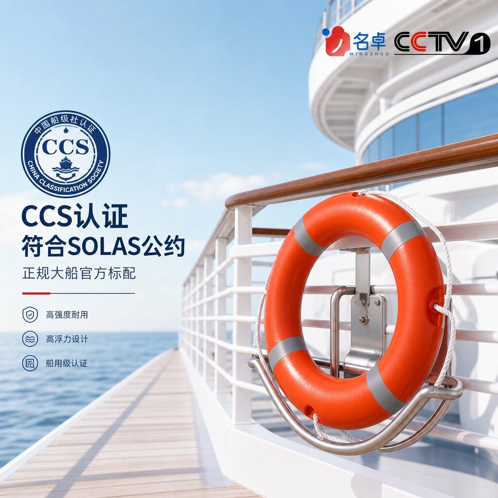 船上救生圈应急救生浮圈实心泡沫游泳浮圈PVC救身圈救生衣救生绳